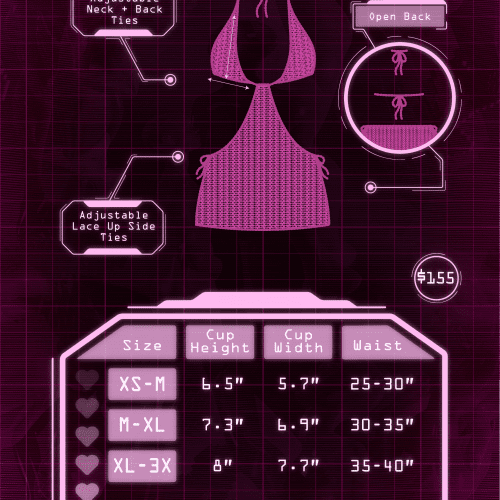 Game Over Size Charts Ellie