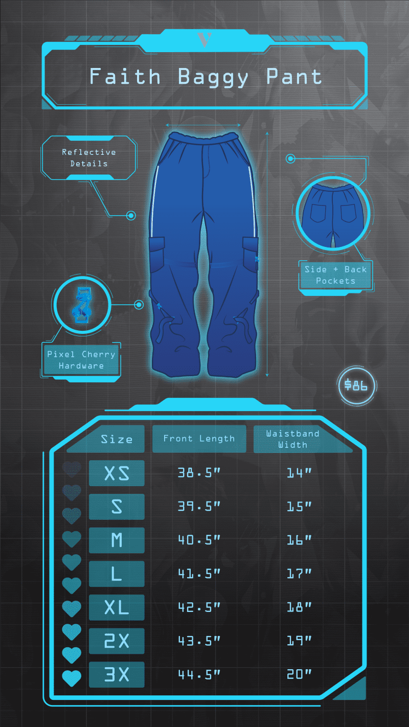 Game Over Size Charts Faith